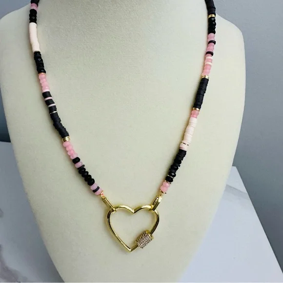 ✨ Gorjana Blair Necklace w/ Upgraded Heart Carabiner ✨ - Picture 7 of 14